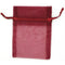 Burgundy Colour Mini Organza Gift Bags
